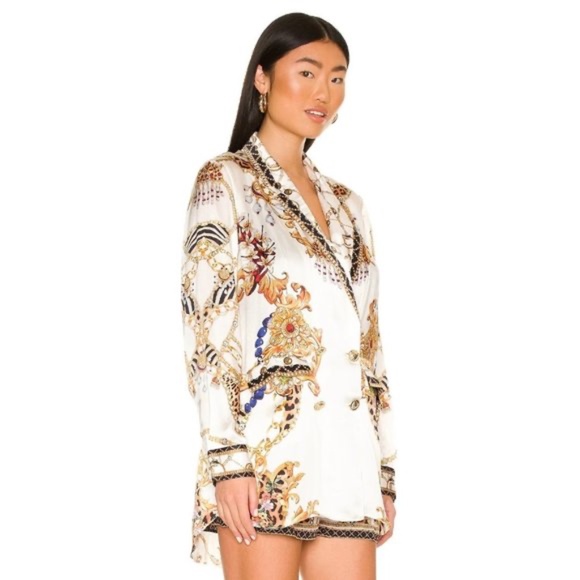 Camilla Double Breasted Silk Jacket in Reign Supreme size small NWT - Picture 3 of 10